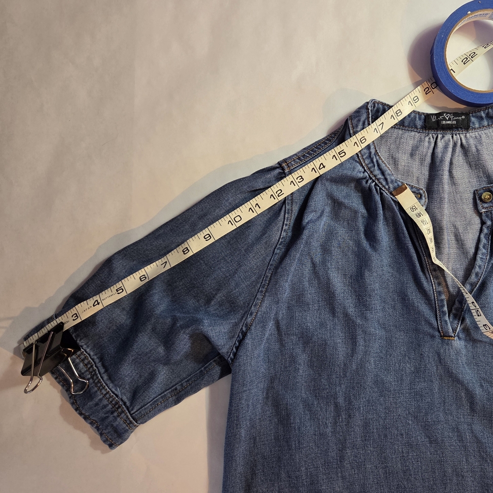 Velvet Heart Denim Blue Blouse - Picture 10 of 10